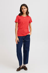 Tee-shirt Fransa M/C Rouge